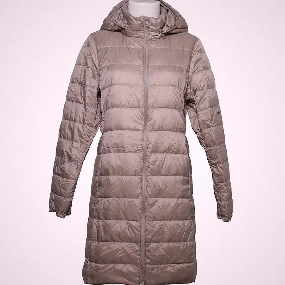 Daunenmantel, Damen, Größe: XS, Beige, Einfarbig #9mM