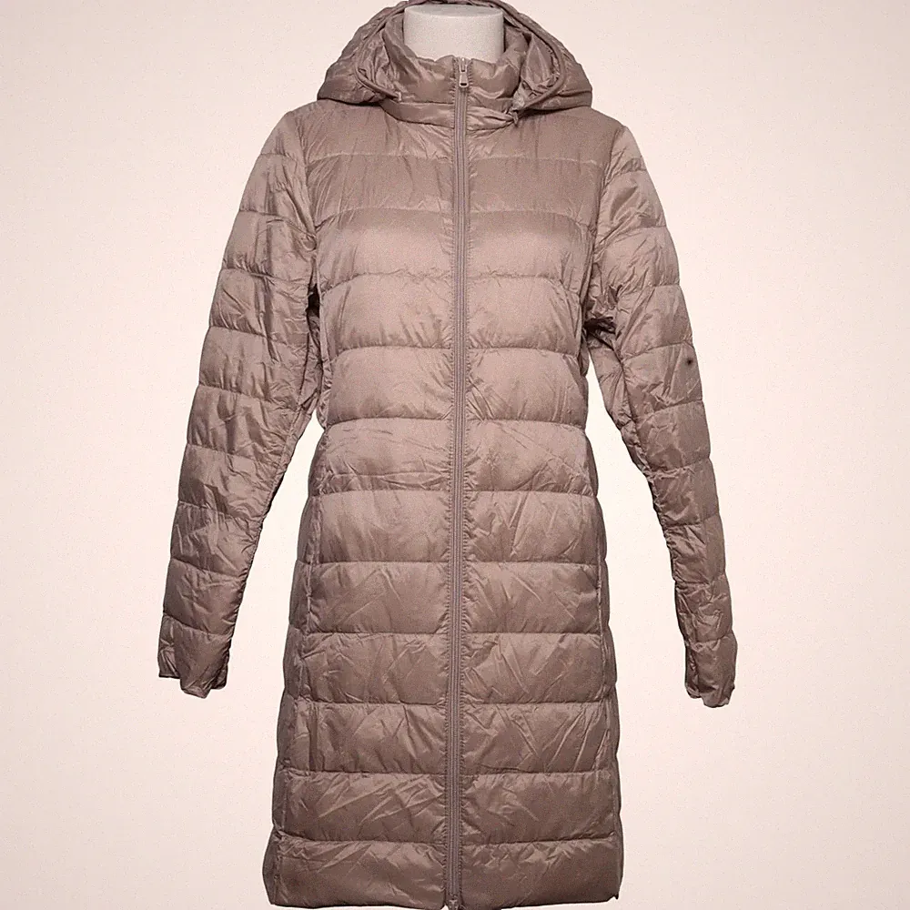 Daunenmantel, Damen, Größe: XS, Beige, Einfarbig #9mM