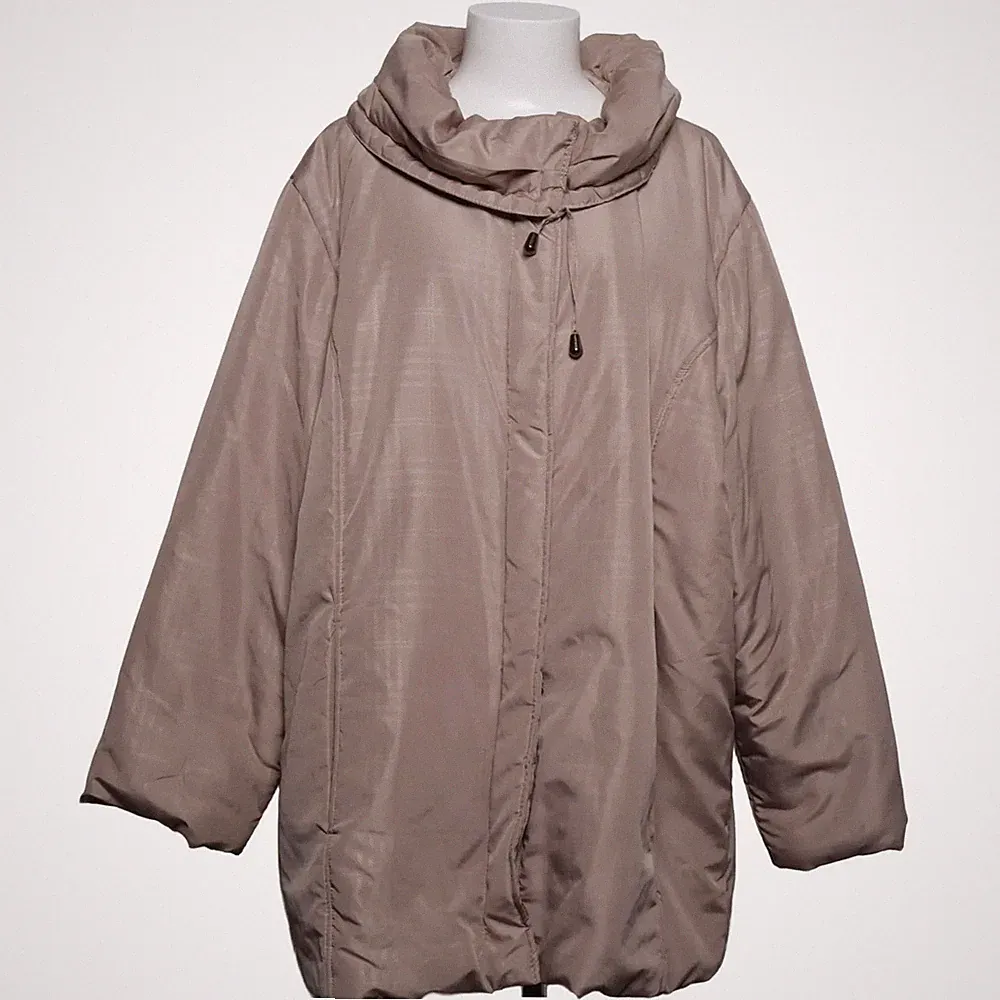 Daunenmantel, Damen, Größe: XXL, Beige #l1e
