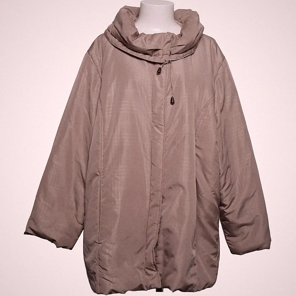 Daunenmantel, Damen, Größe: XXL, Beige #l1e