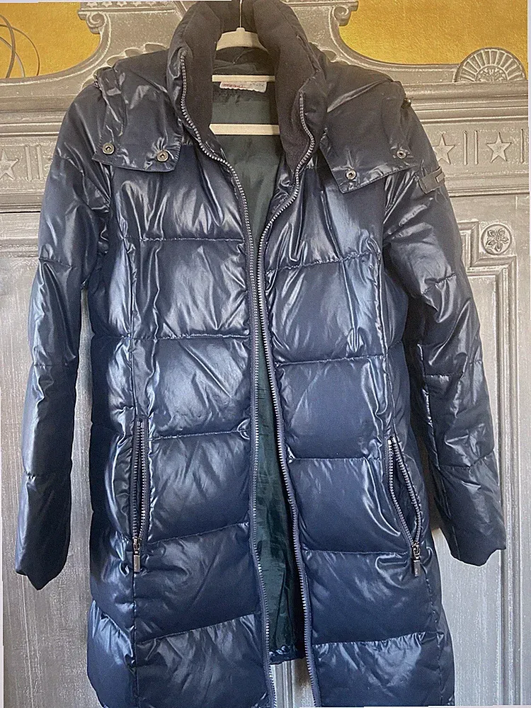 DAUNENmantel Esprit Blau 36 (70% Daunen, 30 % Federn)