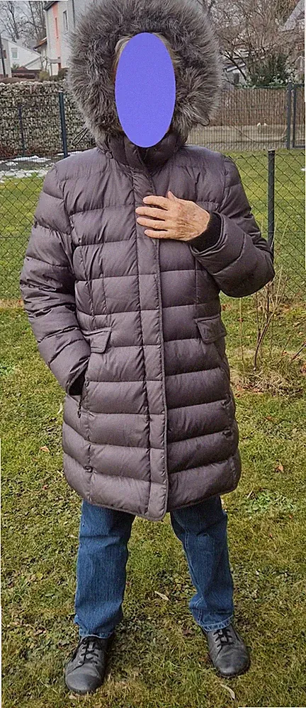 Daunenmantel, Gil Bret, 44, braun, fast neu