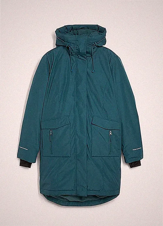 Daunenmantel Gr. 44 Pfeffergrün Damen Winter-Mantel Jacke Neu*
