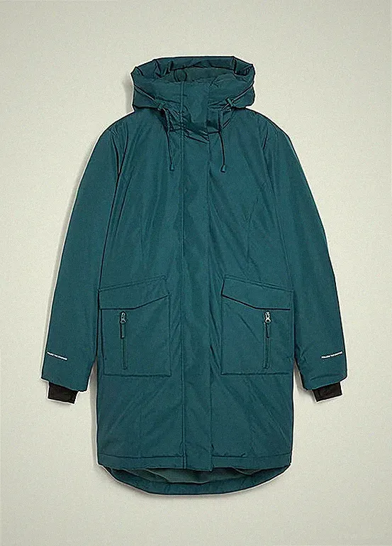 Daunenmantel Gr. 46 Pfeffergrün Damen Winter-Mantel Jacke Neu*