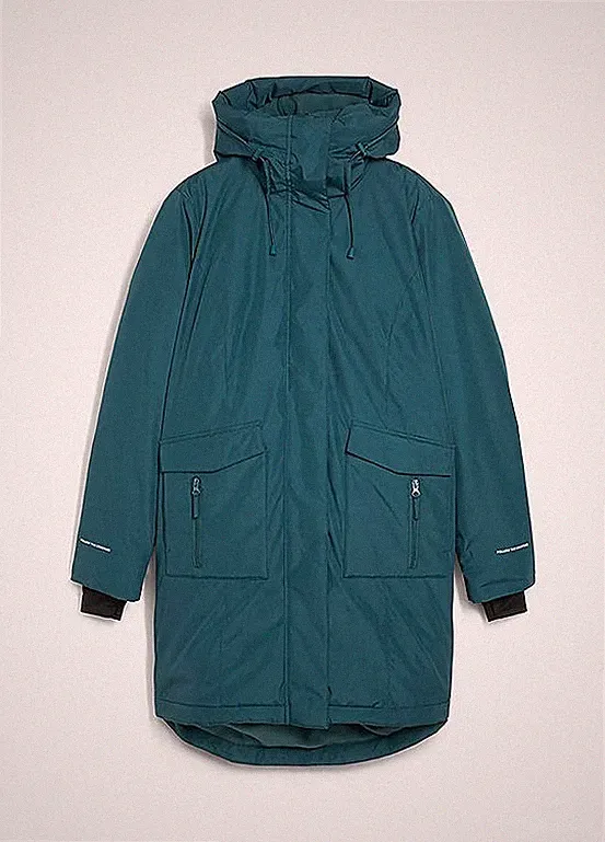 Daunenmantel Gr. 50 Pfeffergrün Damen-Mantel Jacke Coat Neu