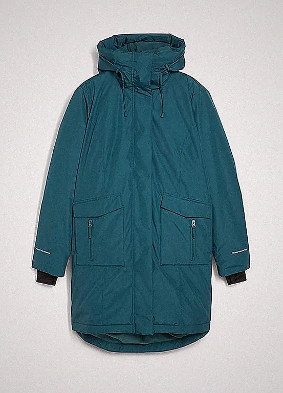 Daunenmantel Gr. 52 Pfeffergrün Damen Mantel Winter-Jacke Neu
