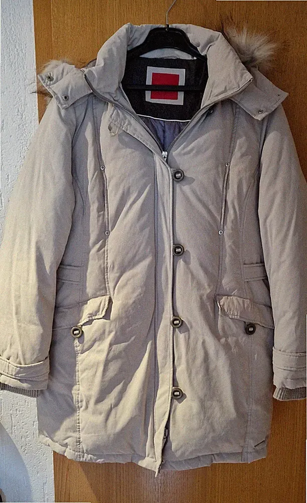 Daunenmantel, Jacke, S. Oliver, Gr. 46, Beige