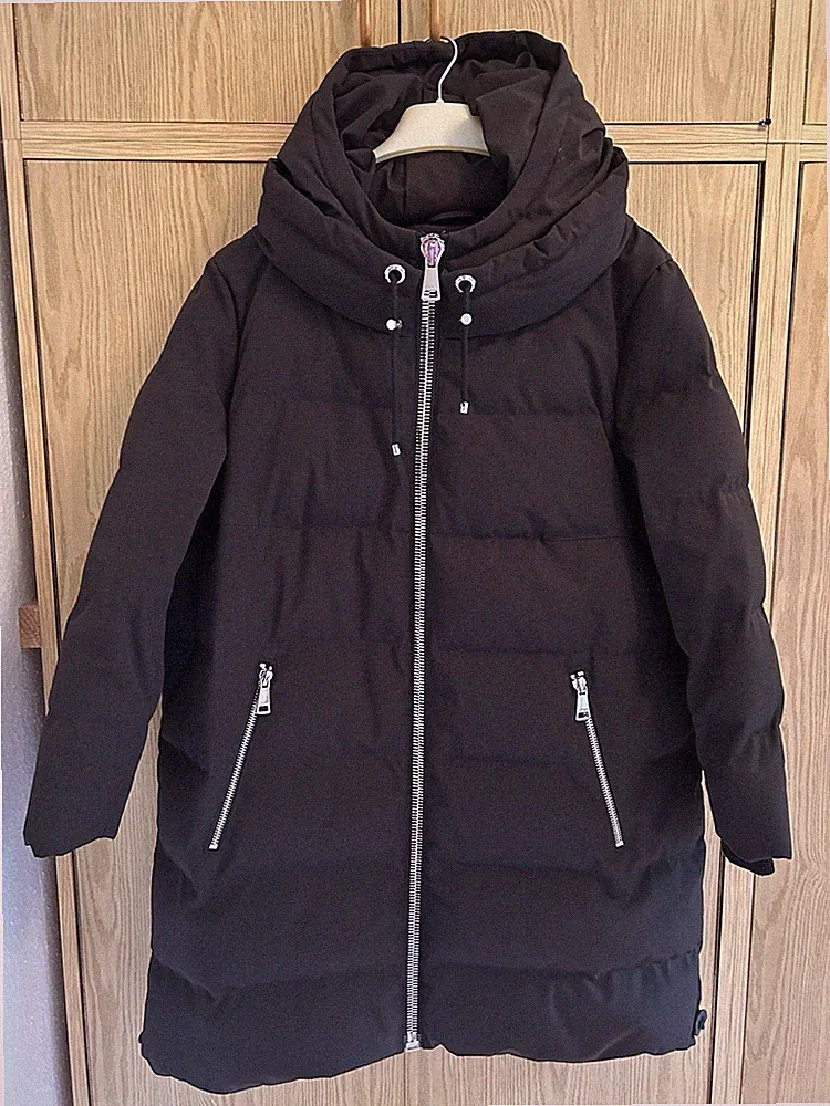 Daunenmantel /Lange Jacke DKNY schwarz Gr.XL