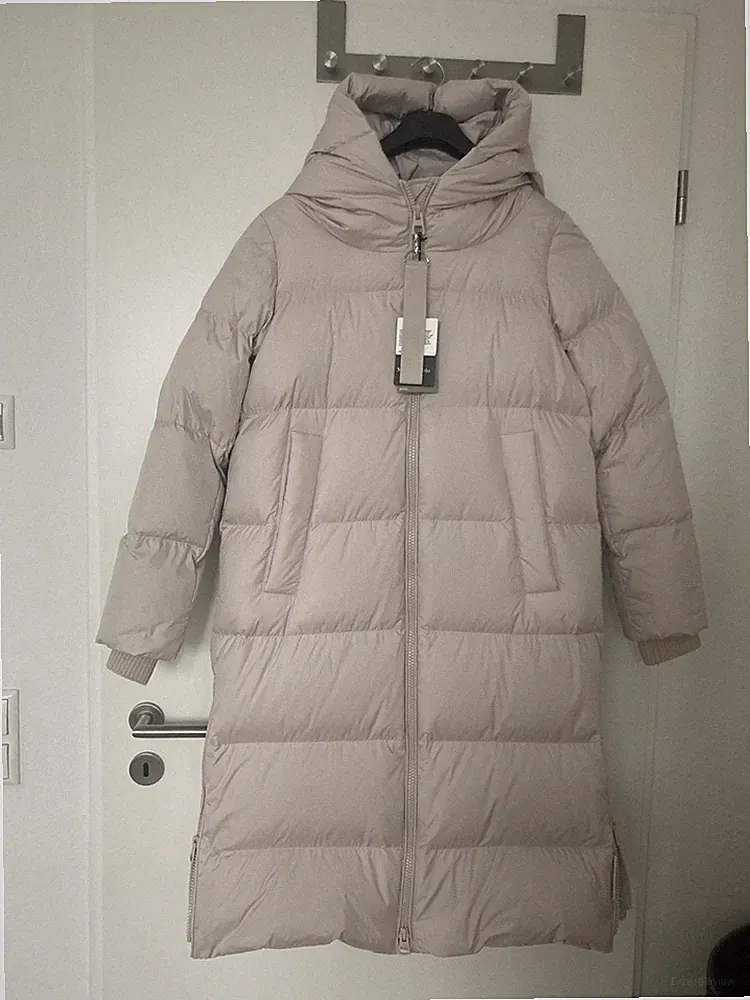 36 Langer Daunenmantel