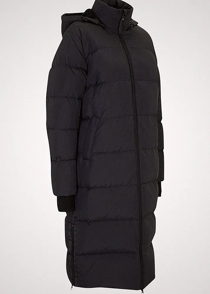 Daunenmantel mit recycelter Daune Gr. 40 Schwarz Damen Outdoormantel Jacke Neu*