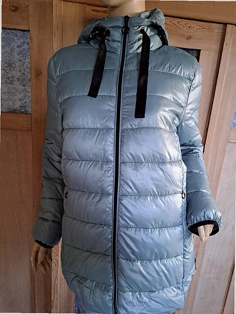 Daunenmantel Von Esprit Collection Aqua Glänzend L 38 40 Neu