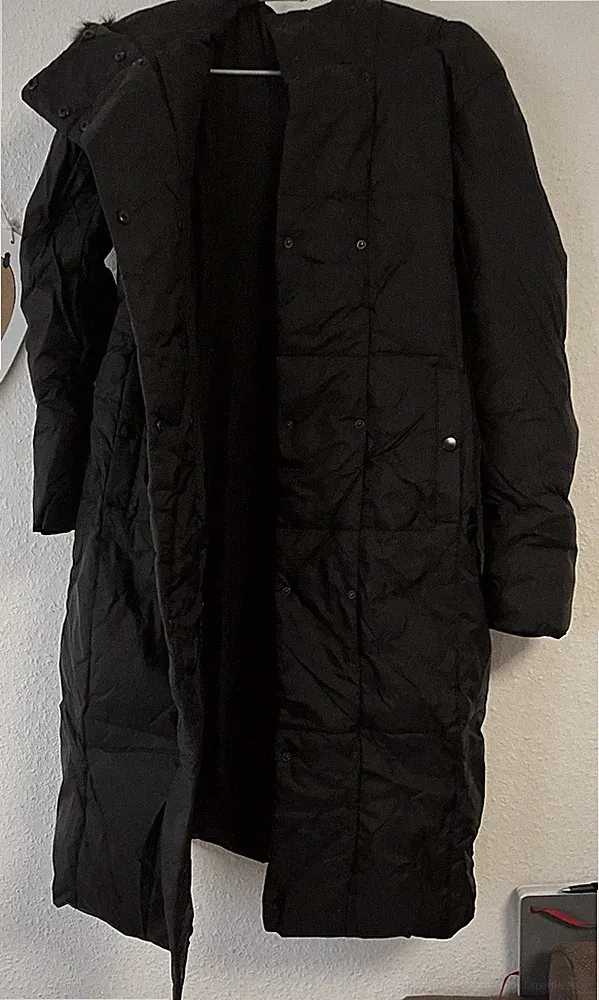 Daunenmantel Zara, Wintermantel, Steppmantel Größe: XS, Schwarz