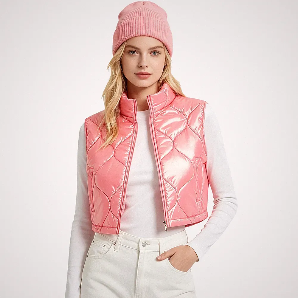 DE Damen Daunenweste Winter Warm Steppweste Ärmelloser Mantel Puffer Jacke