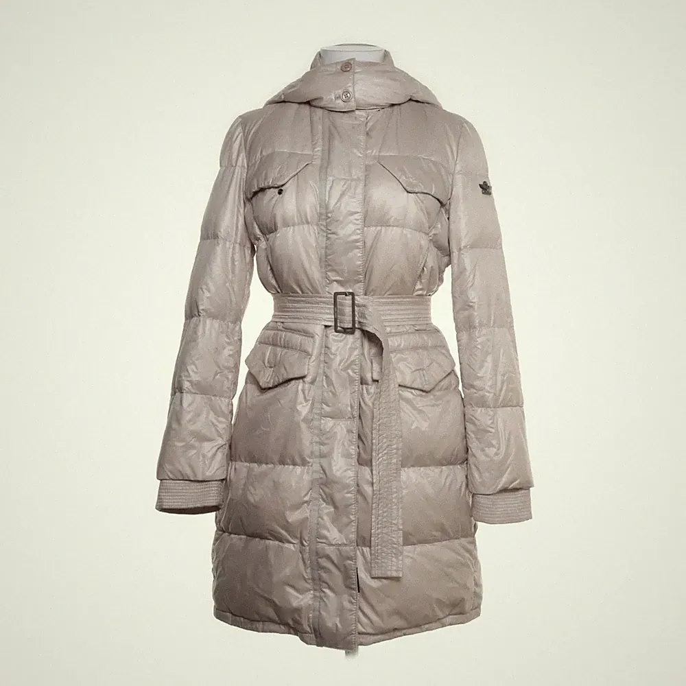 Dek'her, Daunenmantel, Damen, Größe: M, Beige, Daune/Feder, Einfarbig #tyf