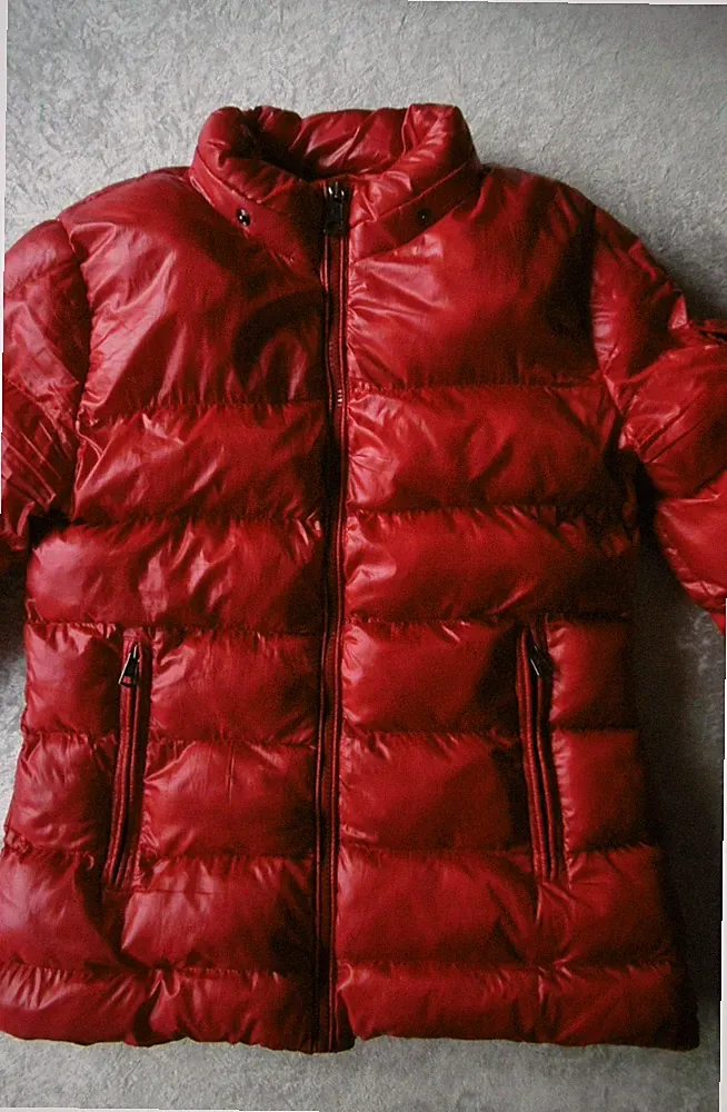 Dicke Daunen- Stepp-Jacke von MONCLER in Gr 36 ? warmes rot gern getragen