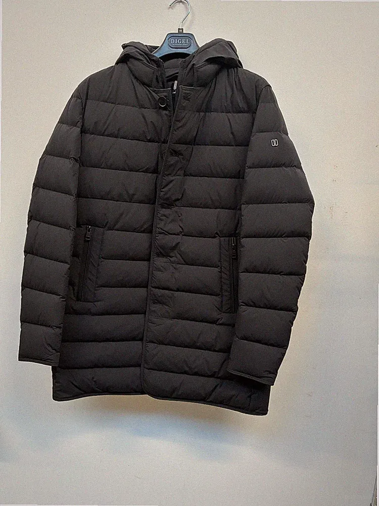 Duno Herren-Daunen Kurzmantel LOFT- Hoody Art. Licosa schwarz Gr. 54