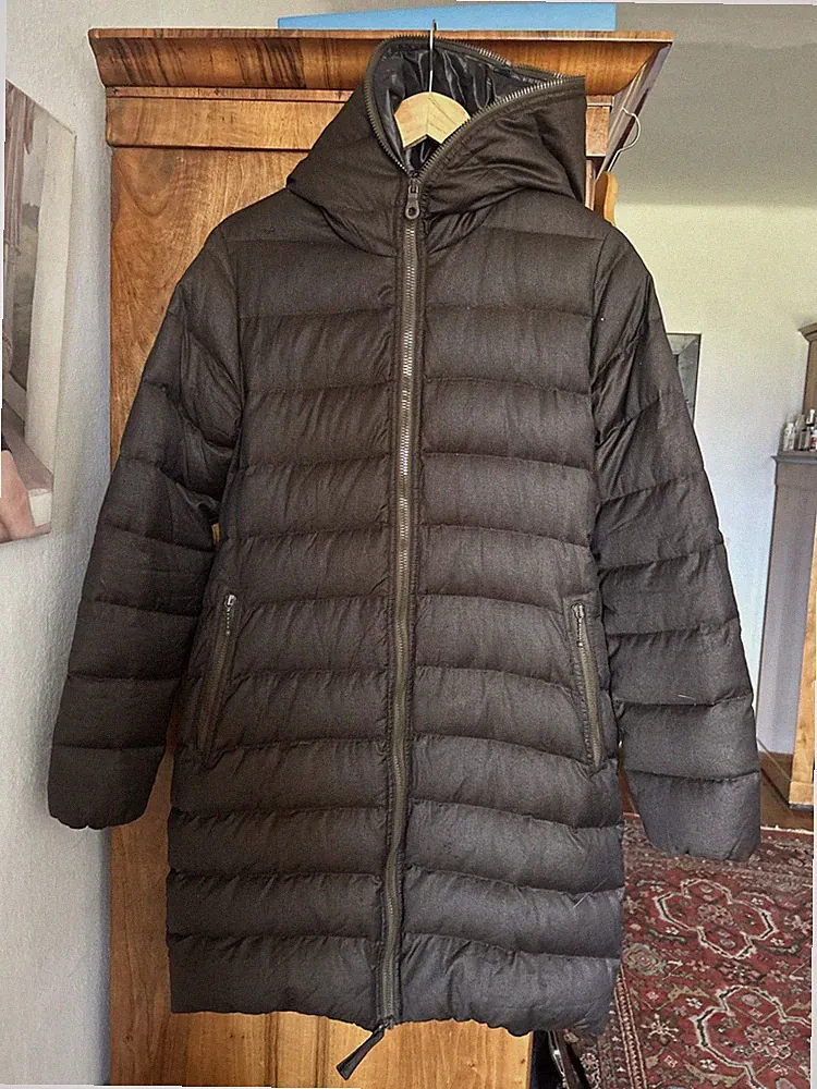 Duvetica Mantel Damen Jacke Parka Deutsch Gr. 38/ 40 Daunen Braun
