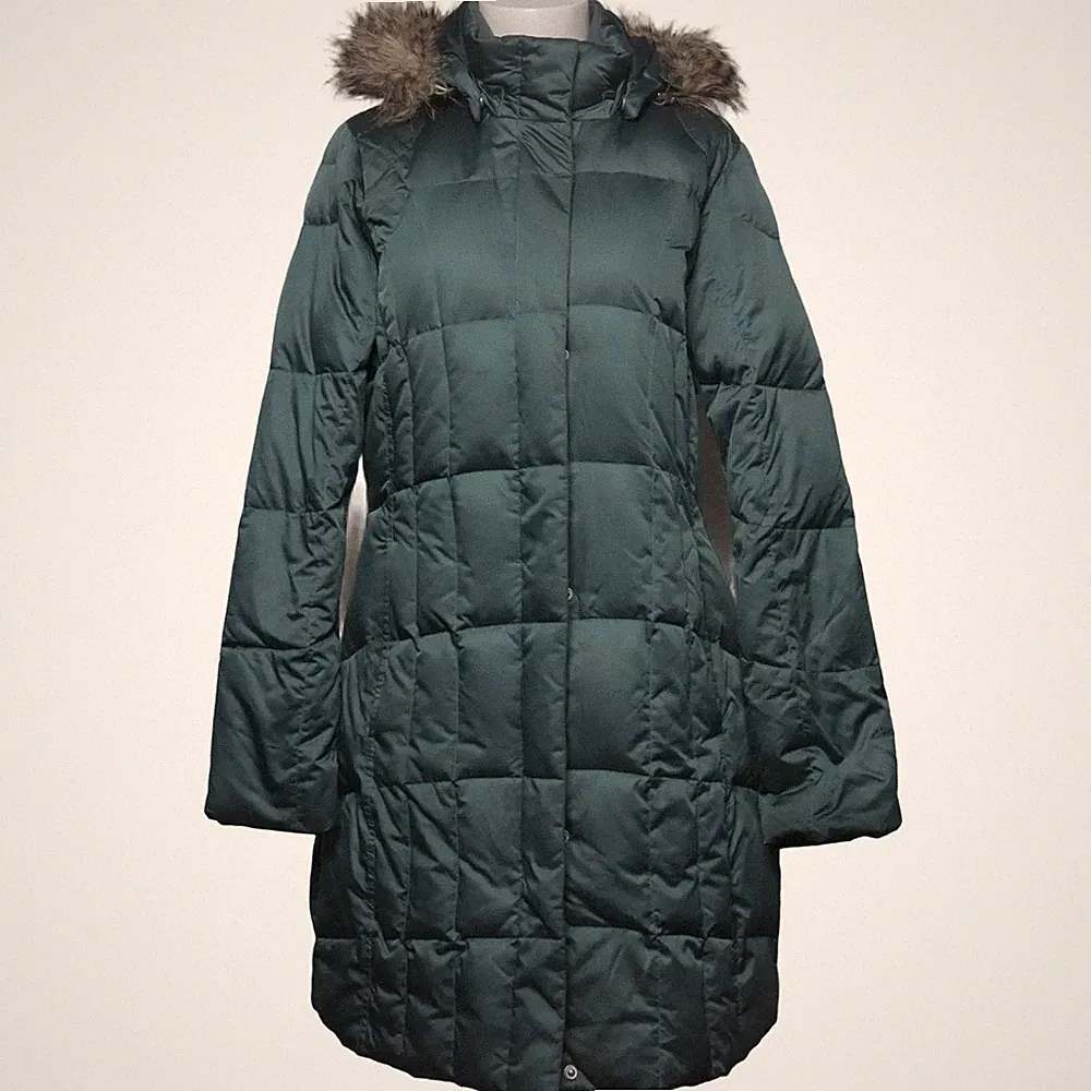 Eddie Bauer, Daunenmantel, Damen, Größe: M, Petrol, Acryl/Daune/Polyester #b9E
