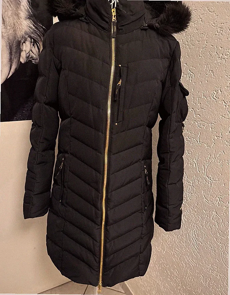 Eddie Bauer Daunenmantel Schwarz Damen Gr. S (M) TOP