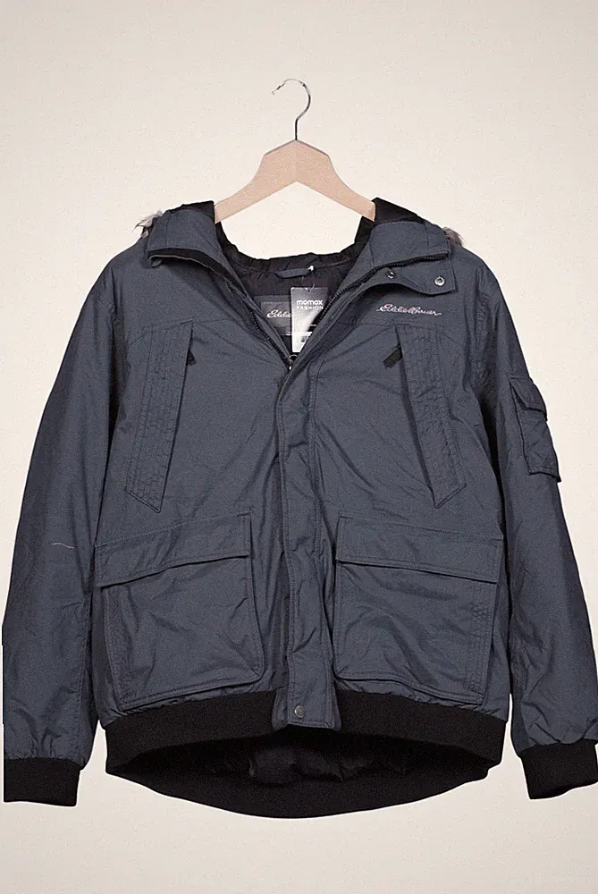 Eddie Bauer Jacke Herren Anorak Jacket Kurzmantel Gr. XXL Daunen Grau #rm2tefl