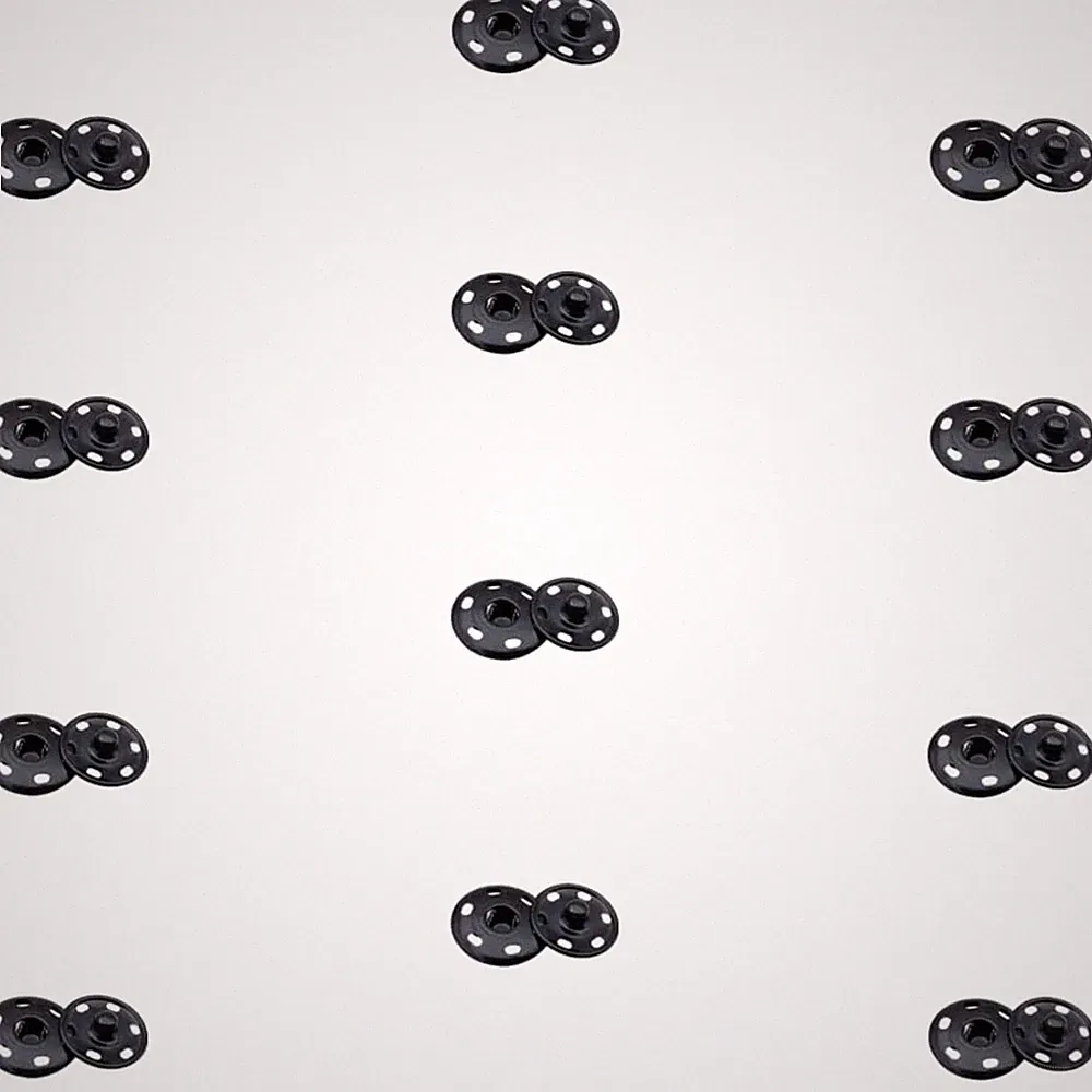 Einfache 12er Druckknopf Sets aus Metall, 8,5mm für Kleidung und Handwerk