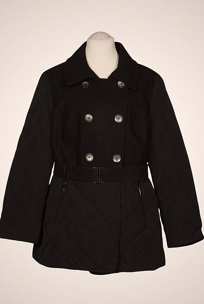 Elegance Paris Mantel Damen Jacke Parka Gr. EU 46 Schurwolle Daunen ... #y26jkoi