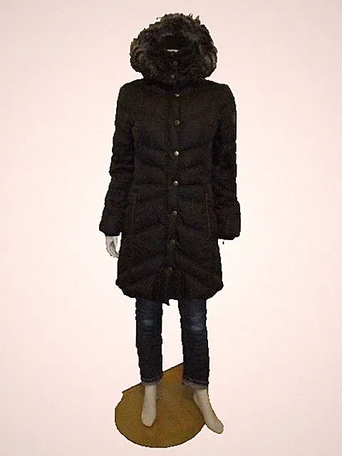 ESPRIT Daunen Long Jacke Gr. 36 schwarz Winterparka Kurzmantel