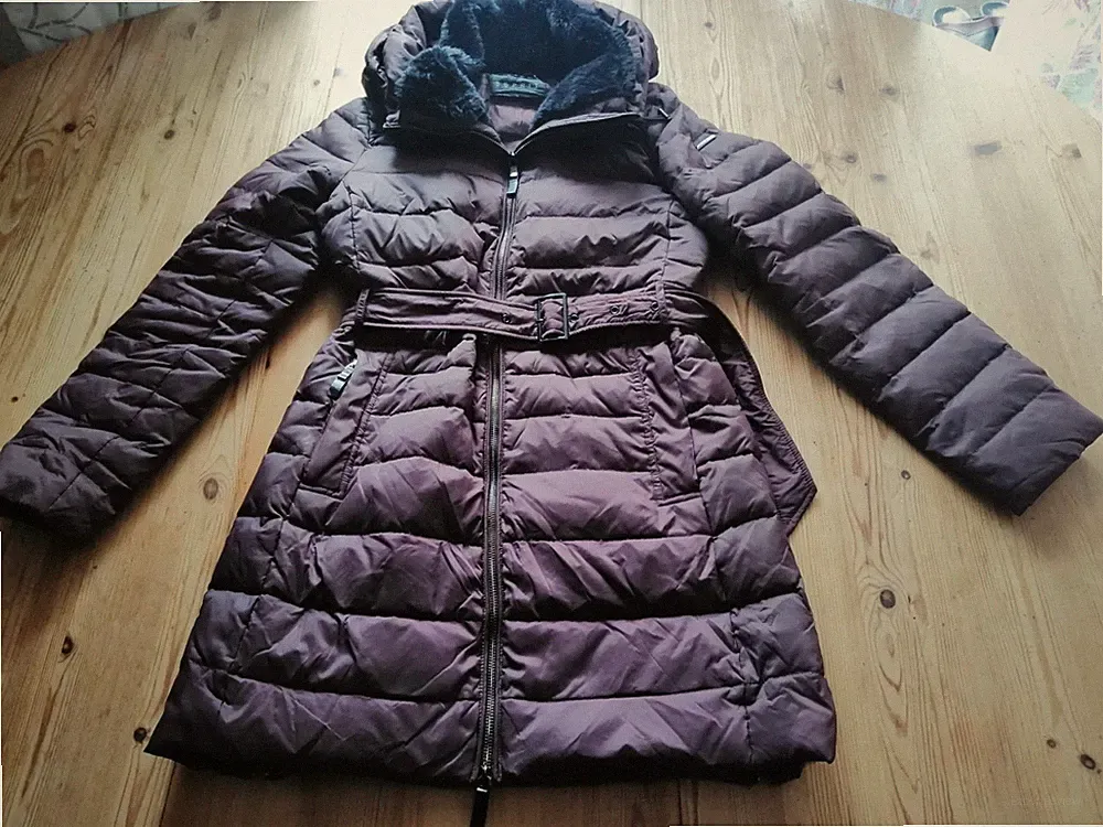 Esprit Daunen Parka Mantel Jacke Gr. XS 36 38 gefüttert