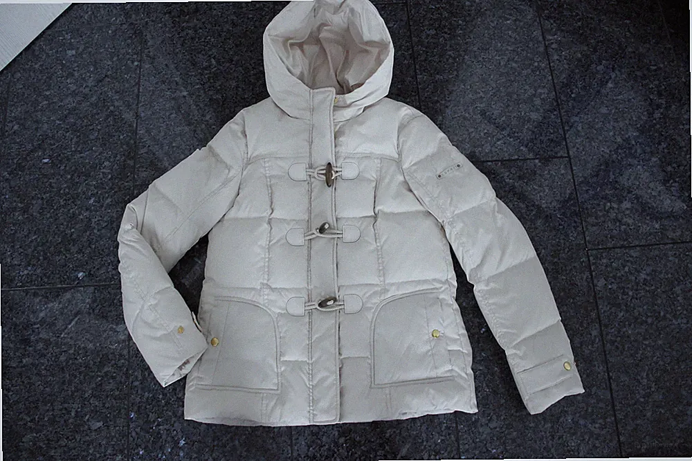 * ESPRIT DAUNENJACKE DAUNEN JACKE COAT MANTEL GR. 36 GRÖßE S NEU MIT KAPUZE *
