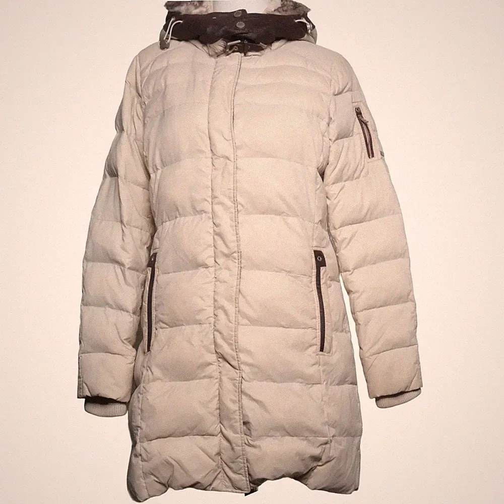 ESPRIT, Daunenmantel, Damen, Größe: 38, Beige, Polyamid/Polyester #91v