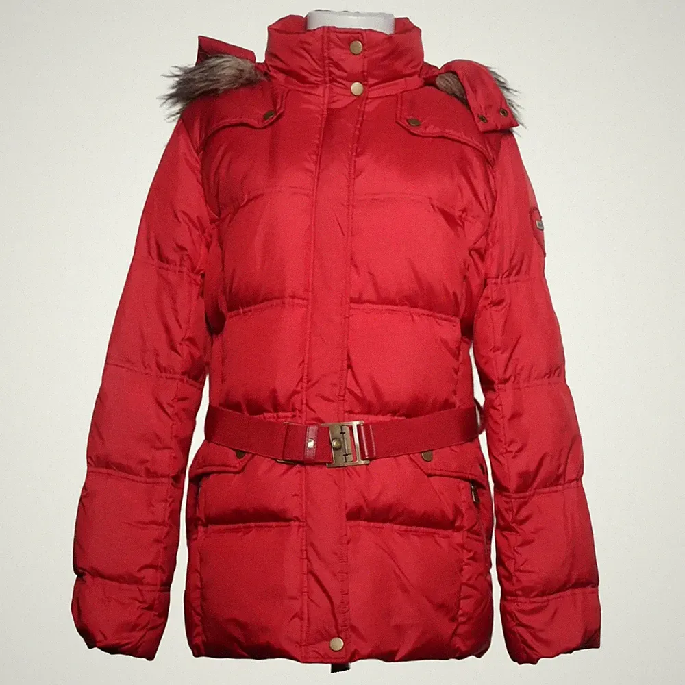 ESPRIT, Daunenmantel, Damen, Größe: 40, Rot, Acryl/Daune/Feder/Polyester #pT0