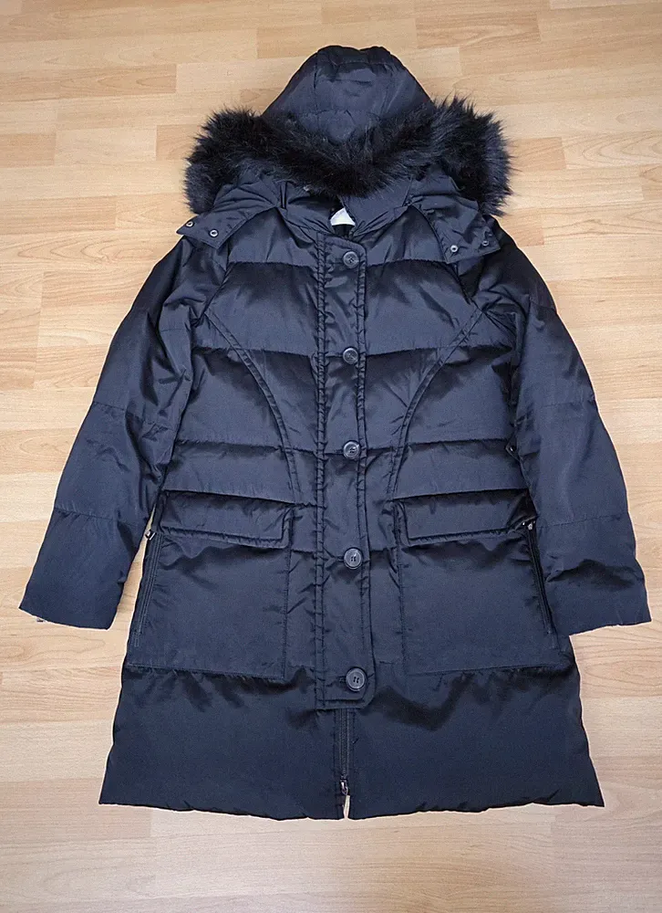Esprit Daunenmantel – Größe 38 – warm & elegant mit abnehmbarer Kapuze