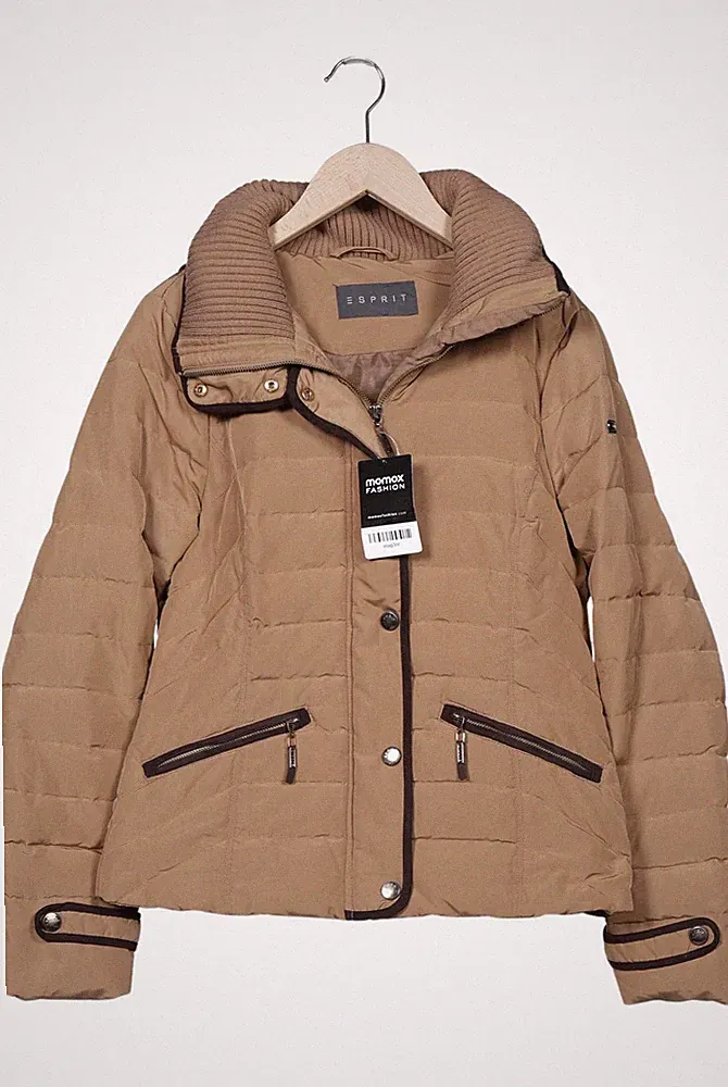 Esprit Jacke Damen Anorak Jacket Kurzmantel Gr. EU 34 Daunen Beige #etag3or