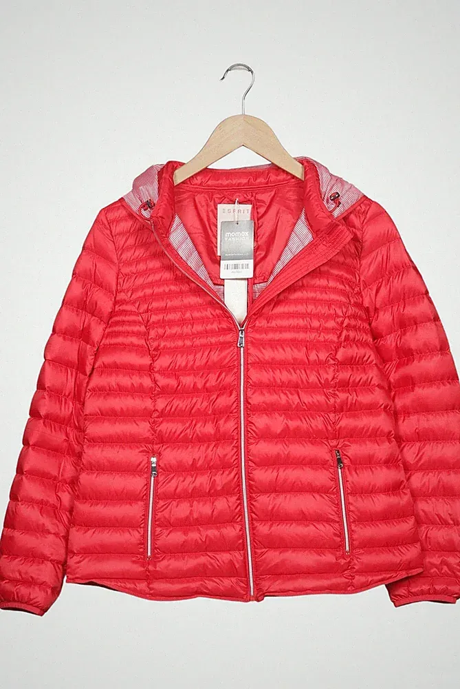 Esprit Jacke Damen Anorak Jacket Kurzmantel Gr. L Daunen Rot #ck7zv3q