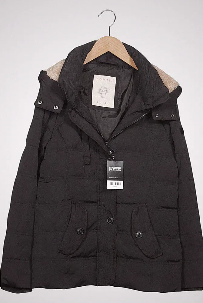 Esprit Jacke Damen Anorak Jacket Kurzmantel Gr. M Daunen Schwarz #8zsfpfz
