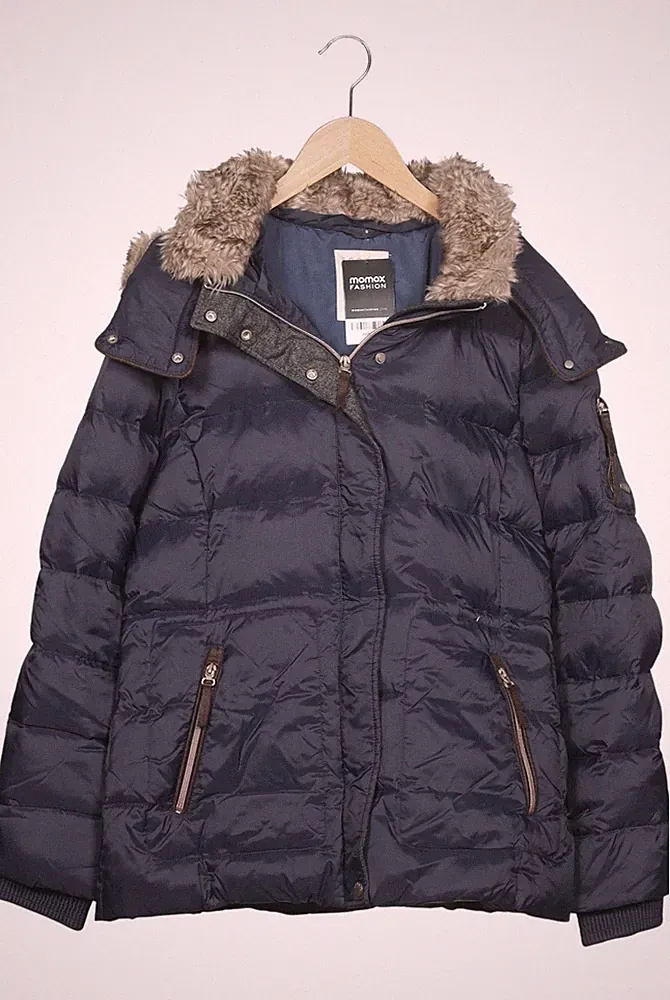 Esprit Jacke Damen Anorak Jacket Kurzmantel Gr. XL Daunen Marineblau #jqgkdma