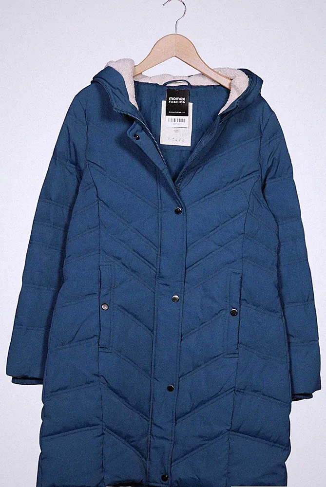 Esprit Mantel Damen Jacke Parka Gr. L Baumwolle Daunen Blau #et8bpfg