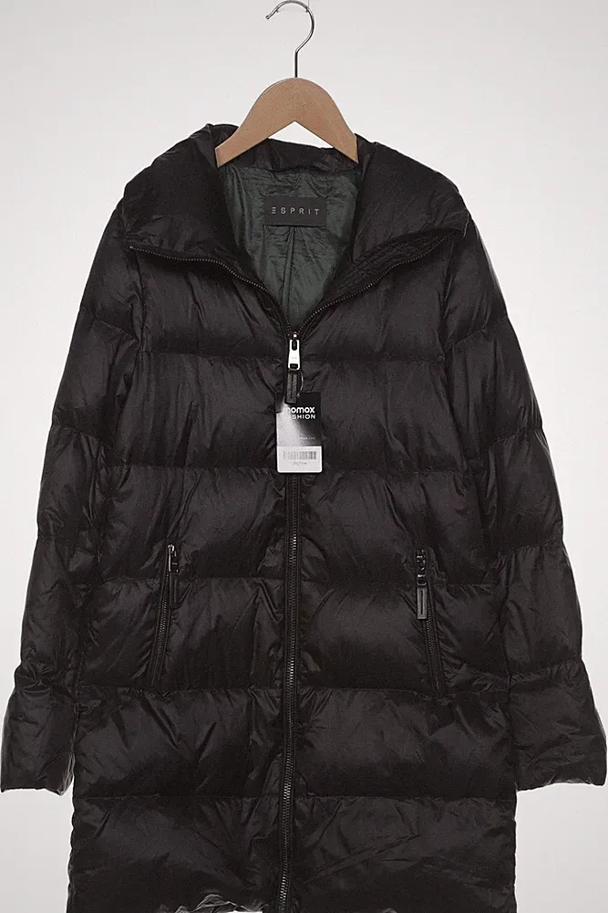 Esprit Mantel Damen Jacke Parka Gr. XS Daunen Schwarz #kcl0w9g