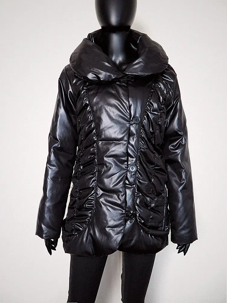ETCETERA Damen Übertrieben Kragen Daunen & Federn Stepp Puffer Mantel Jacke