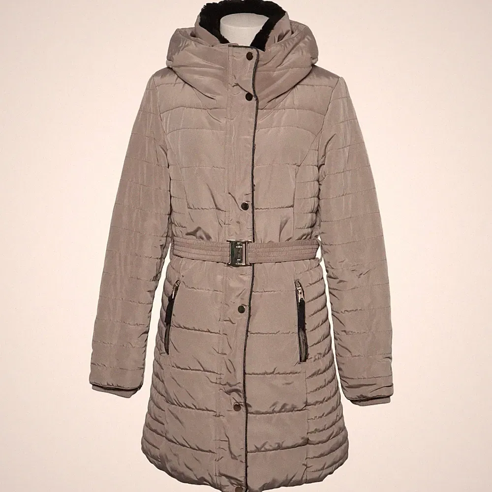 F&F, Daunenmantel, Damen, Größe: 38, Beige, Einfarbig #oSq