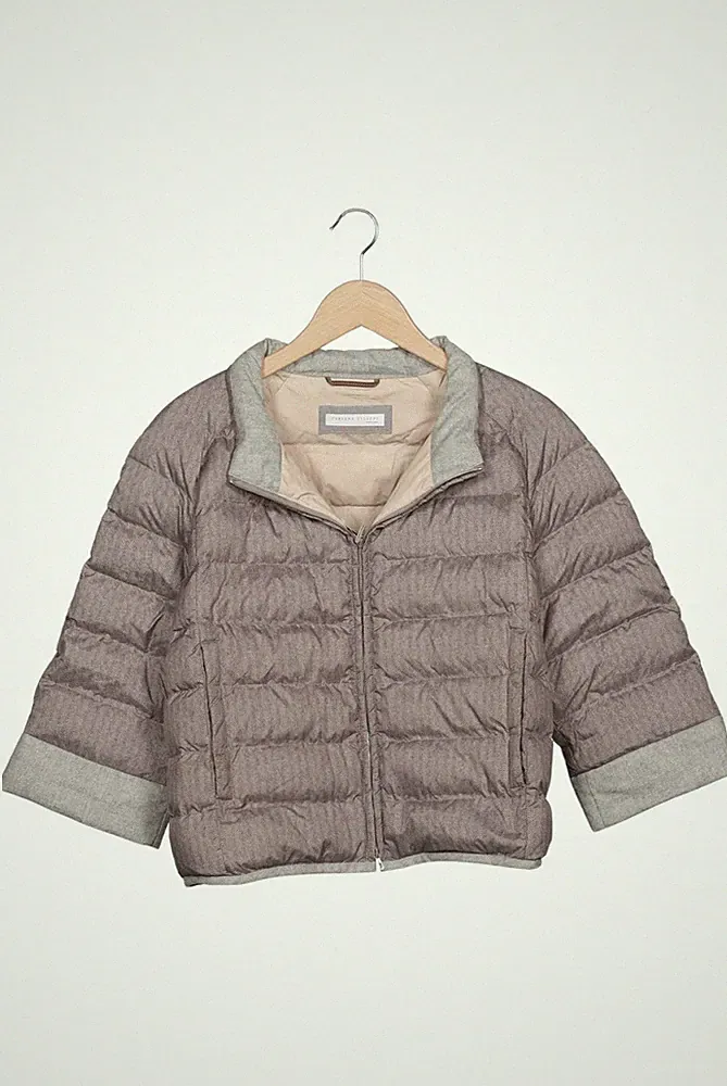 Fabiana Filippi Jacke Damen Anorak Jacket Kurzmantel Gr. 38 Schurwol... #iuge4mi