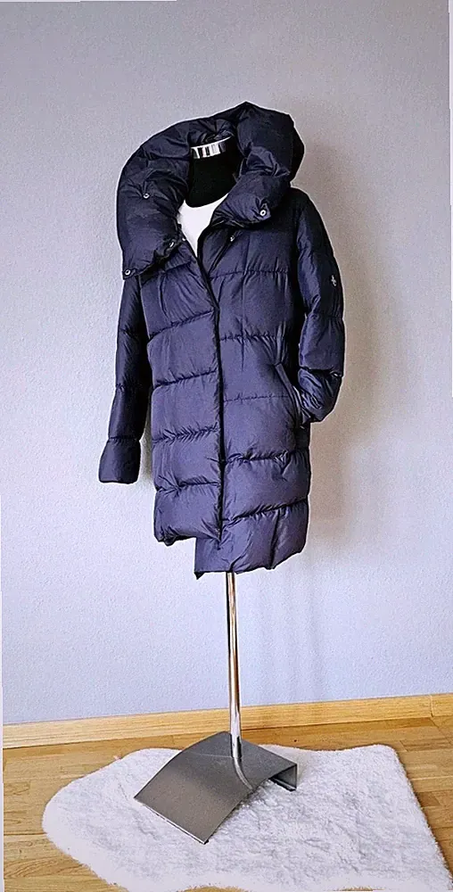 Finn Und FLARE JACKE Daunenmantel Daunenjacke Dunkelblau 36