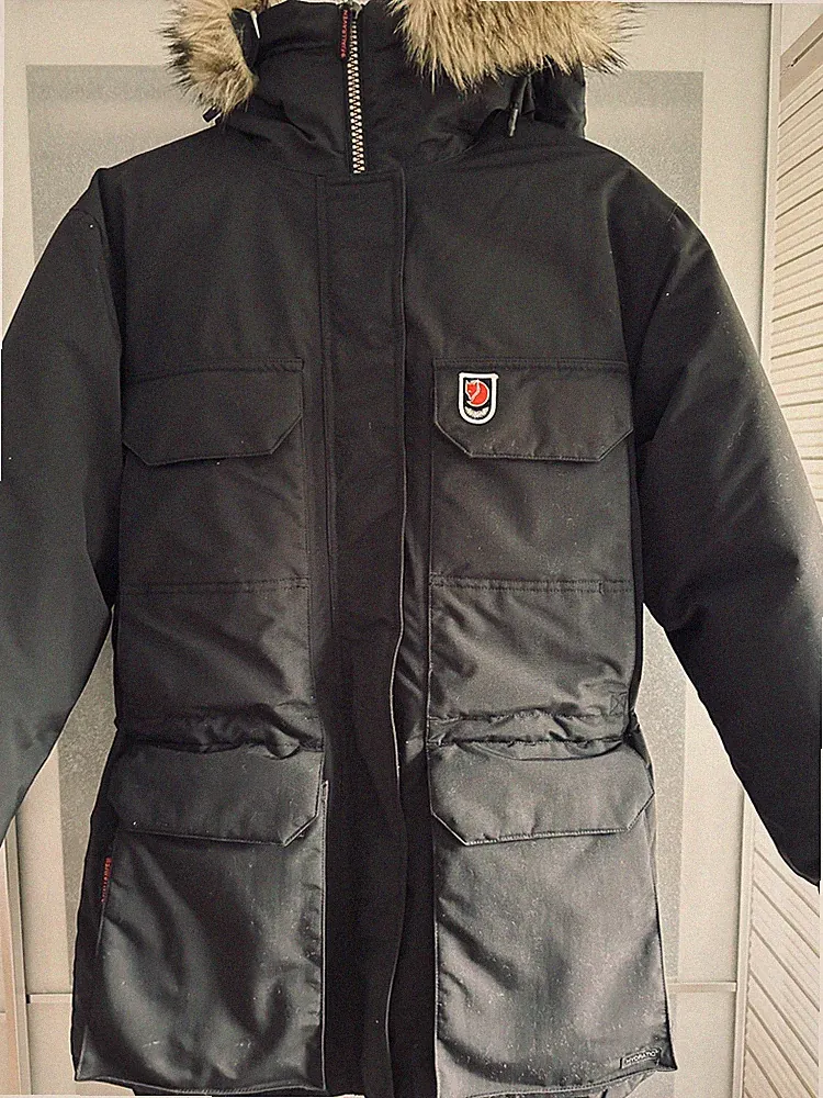 Klettverschluss Daunenparka