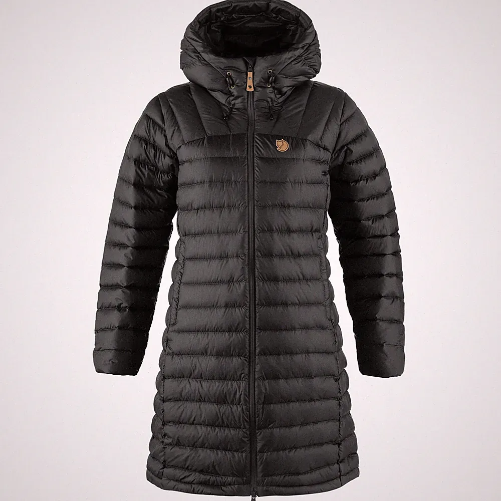 Fjällräven Snow Flake Damen-Parka Daunenmantel Daunen-Jacke Mantel Schwarz NEU