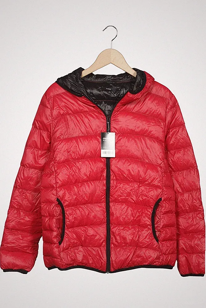 fransa Jacke Damen Anorak Jacket Kurzmantel Gr. L Daunen Rot #hmwj7za
