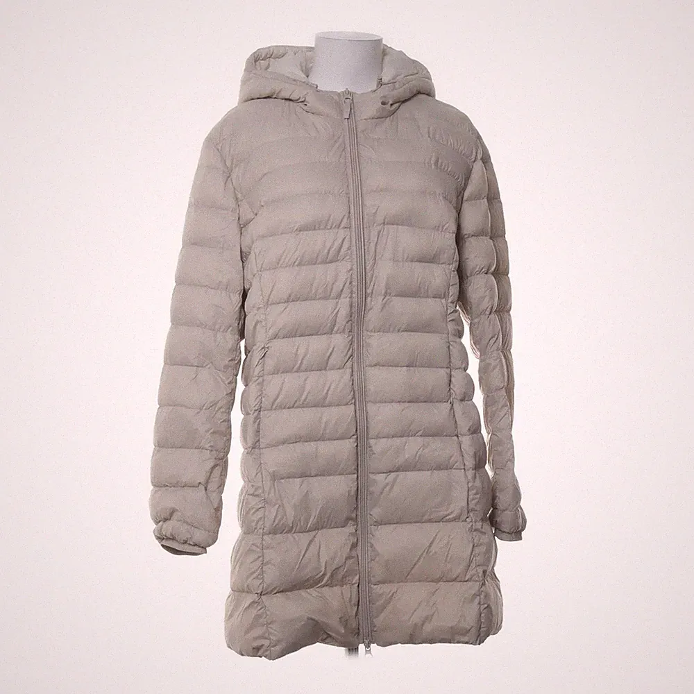 Free/Quent, Daunenmantel, Damen, Größe: XXL, Beige, Daune/Feder, Einfarbig #zIq