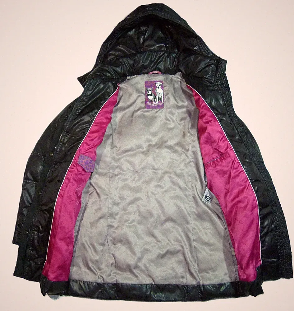 Frieda & Freddies Damen Winter Mantel Daunenmantel Jacke gr. 36 Braun Kapuze