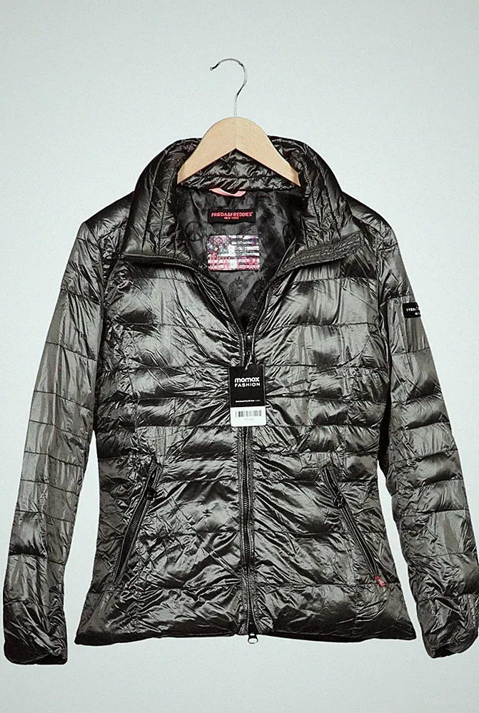 FRIEDAFREDDIES Jacke Damen Anorak Jacket Kurzmantel Gr. 38 Daunen Grau #xbdb3yo