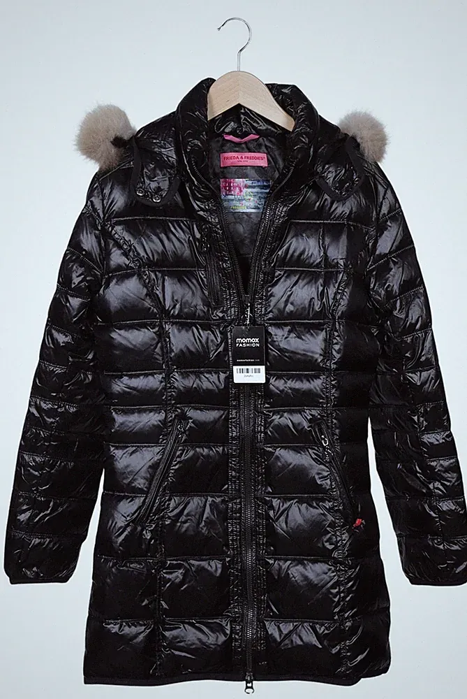 FRIEDAFREDDIES Mantel Damen Jacke Parka Gr. EU 38 Daunen Schwarz #2uhyfcc