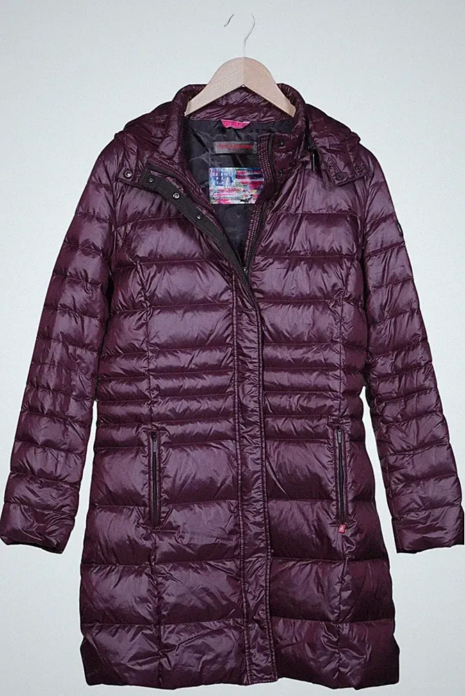 FRIEDAFREDDIES Mantel Damen Jacke Parka Gr. EU 42 Daunen Lila #j3wiqtw